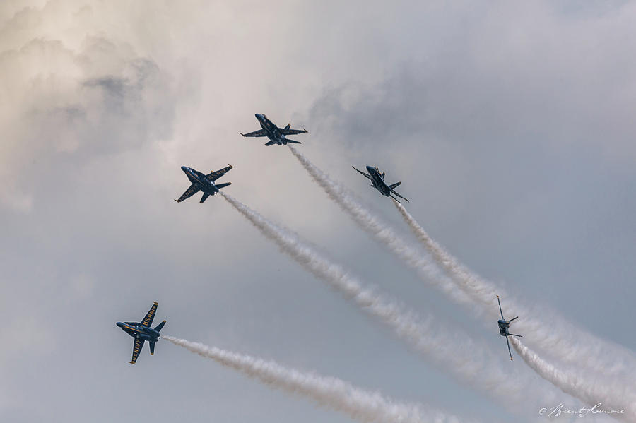 Blue Angel Formation Photograph by Brent Shavnore - Pixels