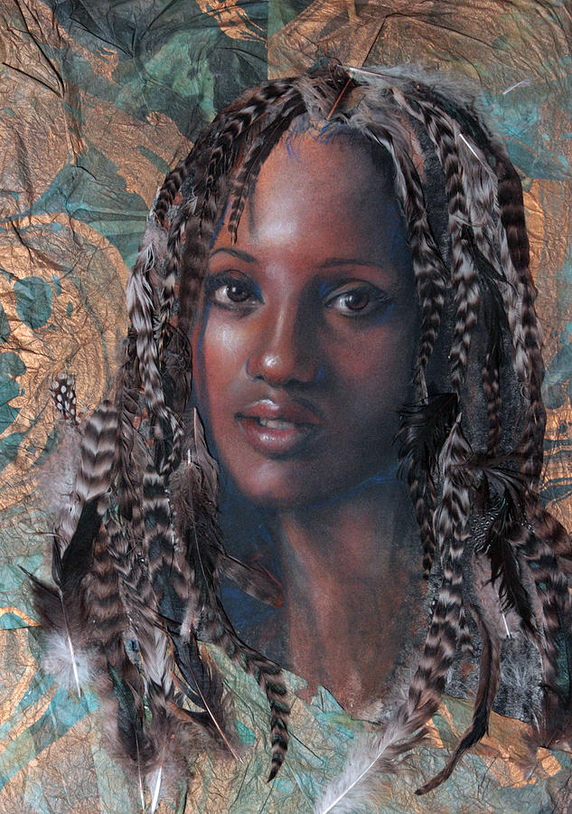 Portrait Mixed Media - Blue Angel by Gary Williams