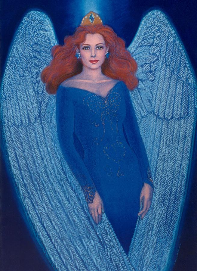 Blue Angel Painting by Sue Halstenberg