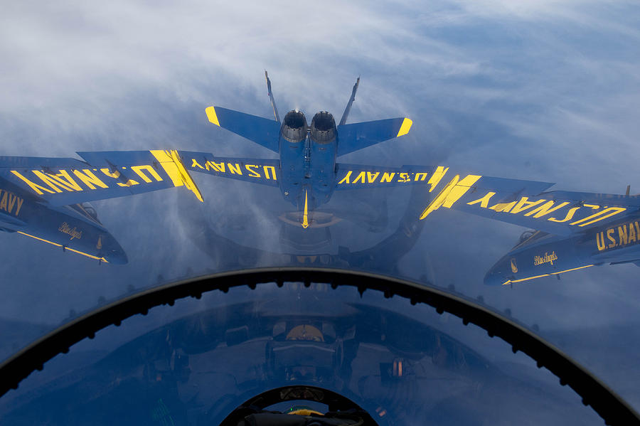 Flag Painting - Blue Angels  by Celestial Images
