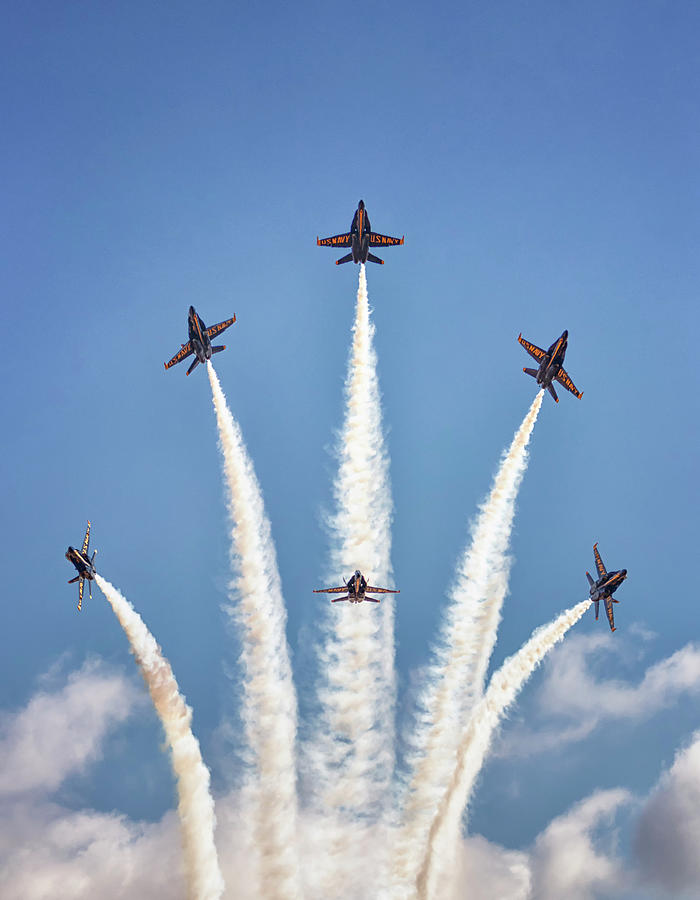 Blue Angels Delta Break Out Photograph by American Landscapes