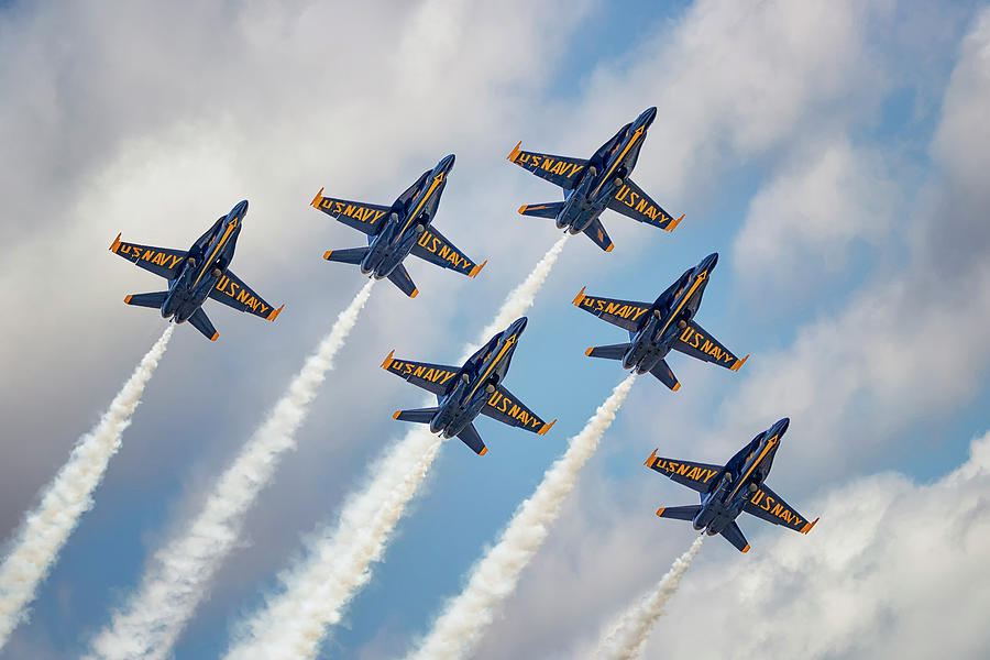 Blue Angels Delta Formation Photograph by American Landscapes