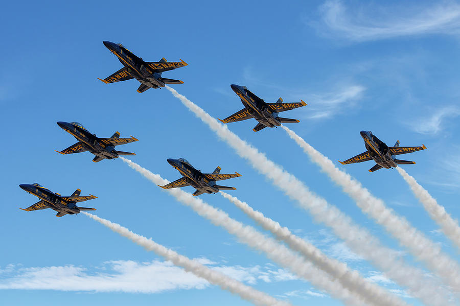 Blue Angels Delta Photograph by Jay Beckman