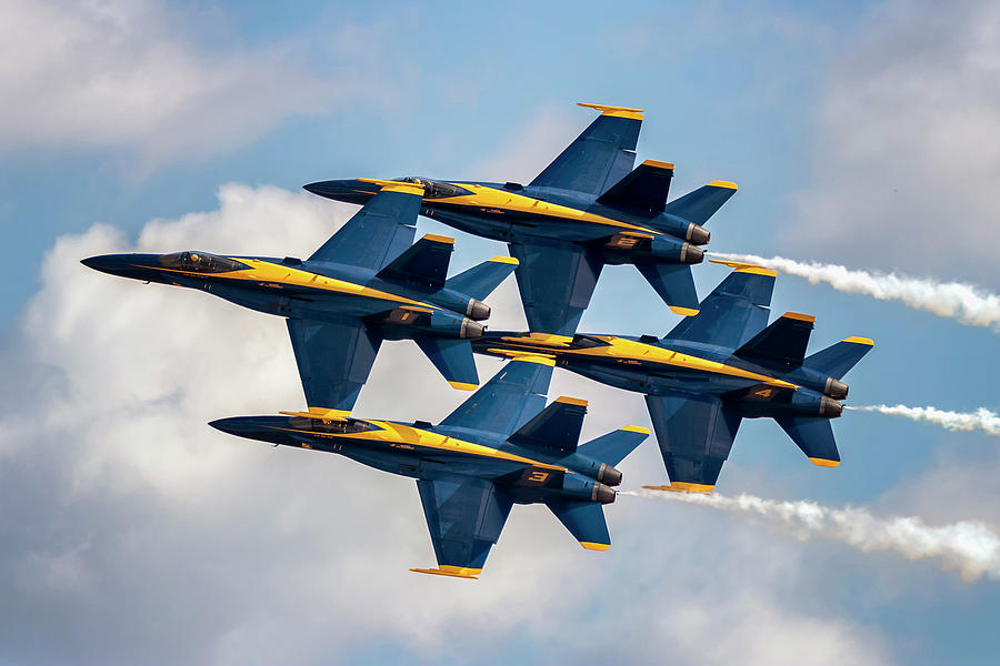 Blue Angels Diamond Formation Photograph by American Landscapes - Fine ...