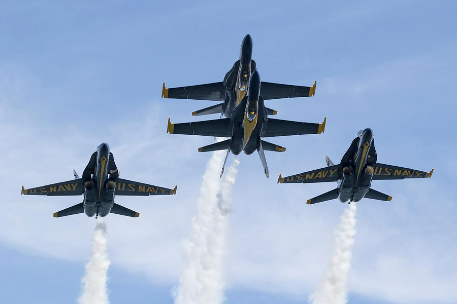 Blue Angels Double Farvel  Photograph by Rick Pisio