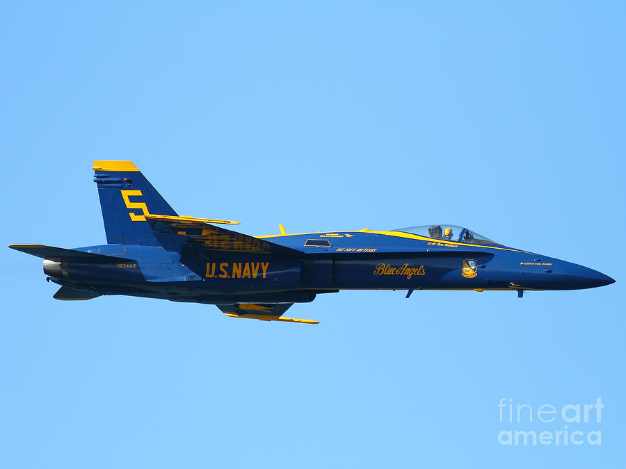 Blue Angels F18 Supersonic Jet 7D8049 Photograph by Wingsdomain Art and Photography