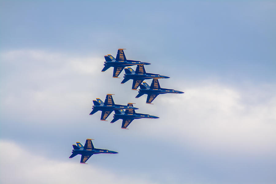 Blue Angels Flyover Photograph by Brian MacLean