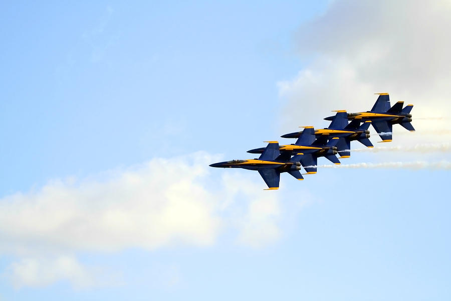 Blue Angels In Formation II Photograph by Gigi Ebert