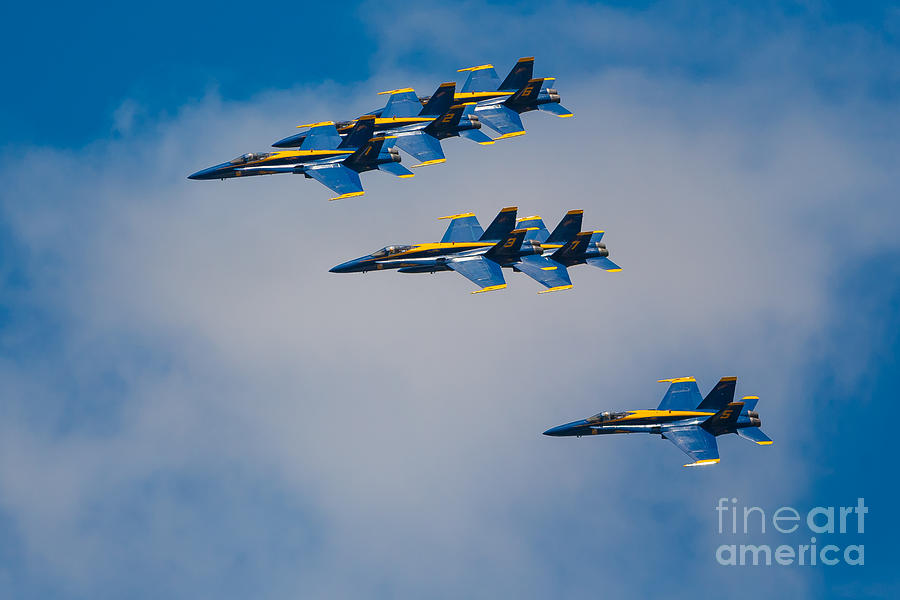 Seattle Photograph - Blue Angels by Inge Johnsson