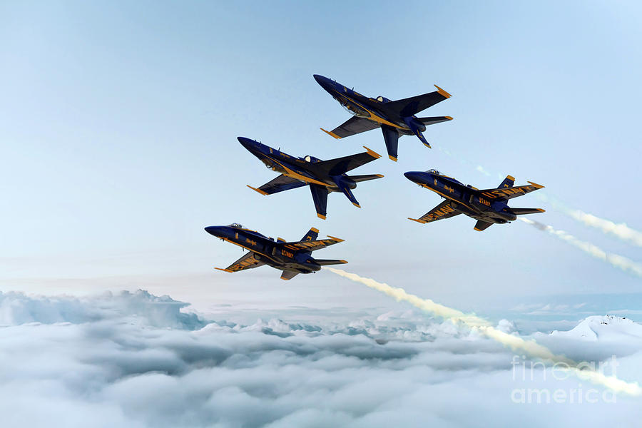 Blue Angels Digital Art by Airpower Art