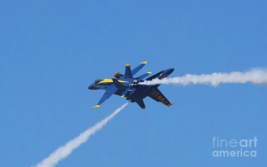 Blue Angels Near Collision Photograph by Rick Bures