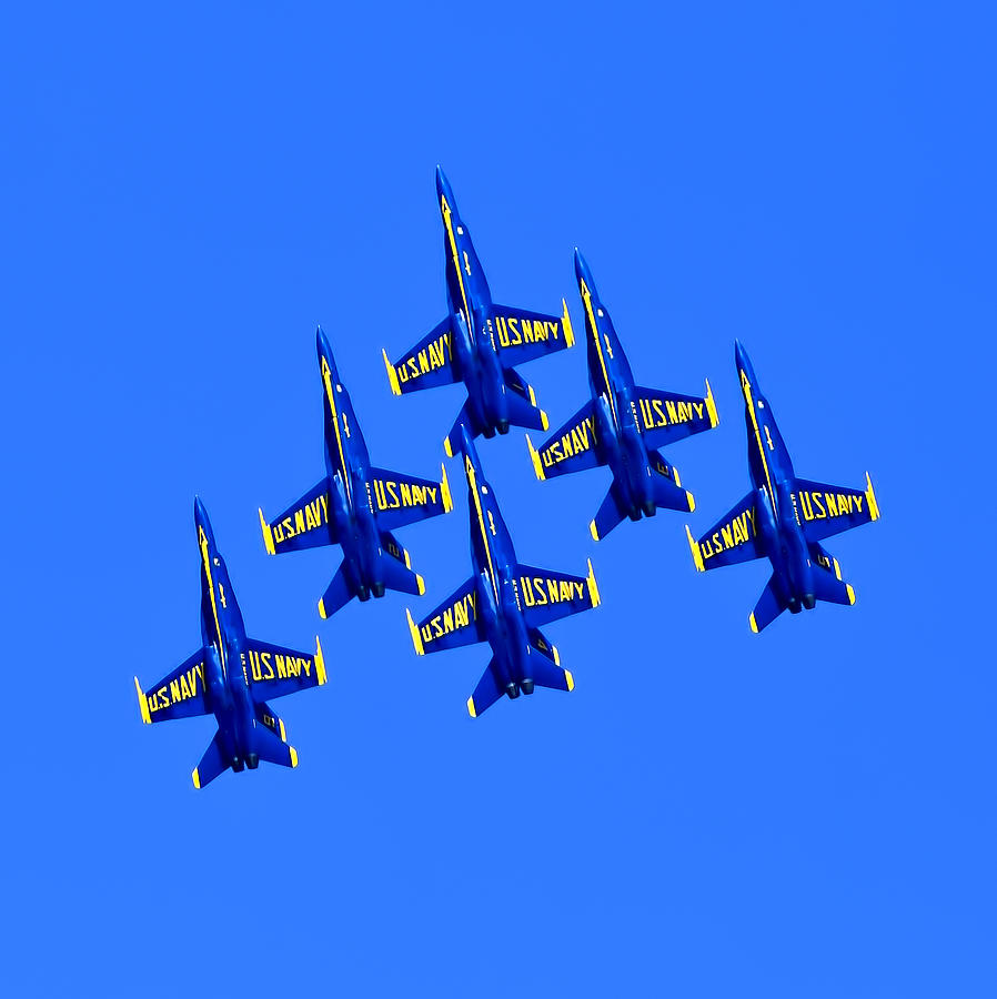 San Francisco Photograph - Blue Angels Six Pack by Her Arts Desire