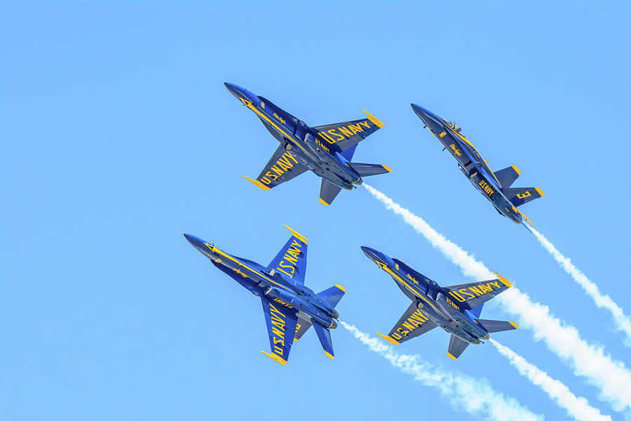 Blue Angels Tight Diamond Photograph by Jeff Jarrett - Fine Art America