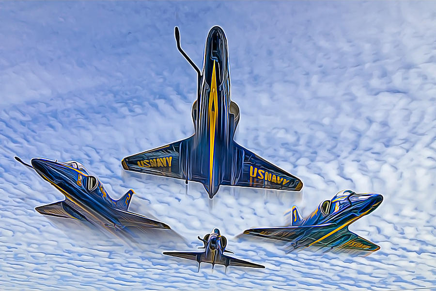 Blue Angels V.2 Electric Edition Photograph by Tim Stanley