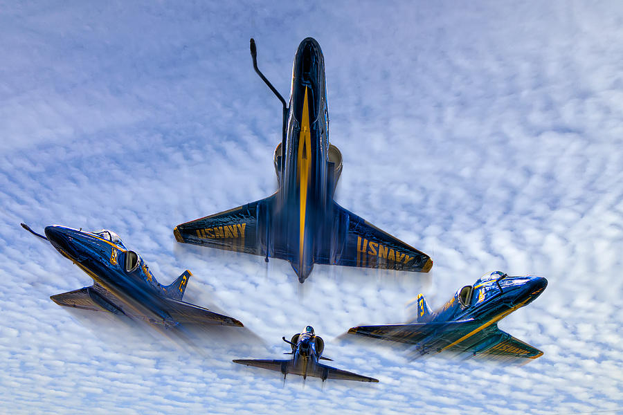 Blue Angels V.2 Photograph by Tim Stanley