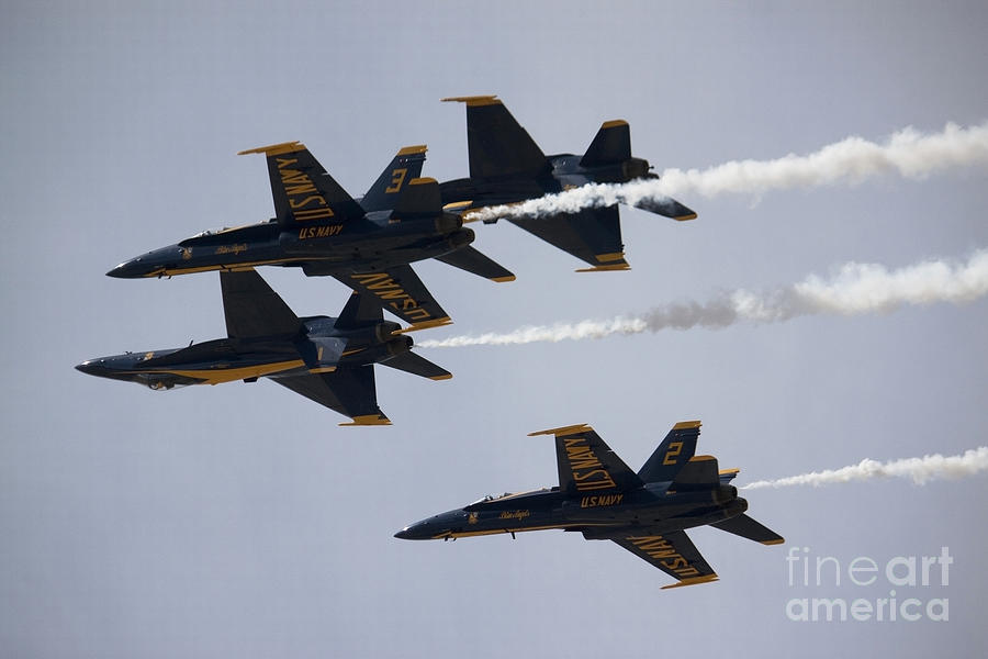 Blue Angels with Precision Photograph by Ivete Basso Photography