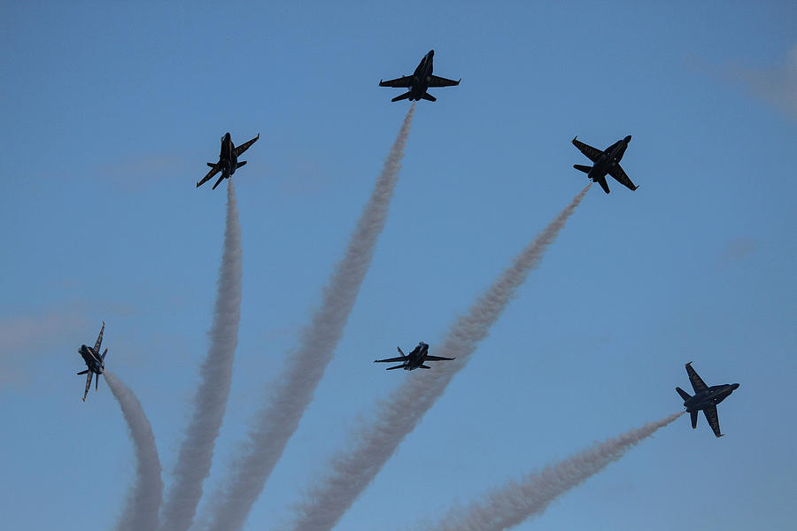 Blue Angels flight Photograph by Timothy Cummiskey - Fine Art America