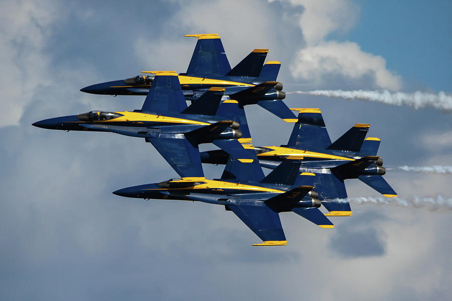 Blue Angels Formation Photograph by Timothy Cummiskey | Fine Art America