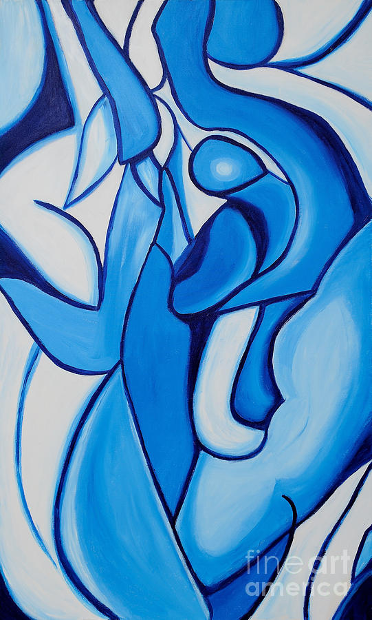 Abstract Painting - Blue by Art by Danielle