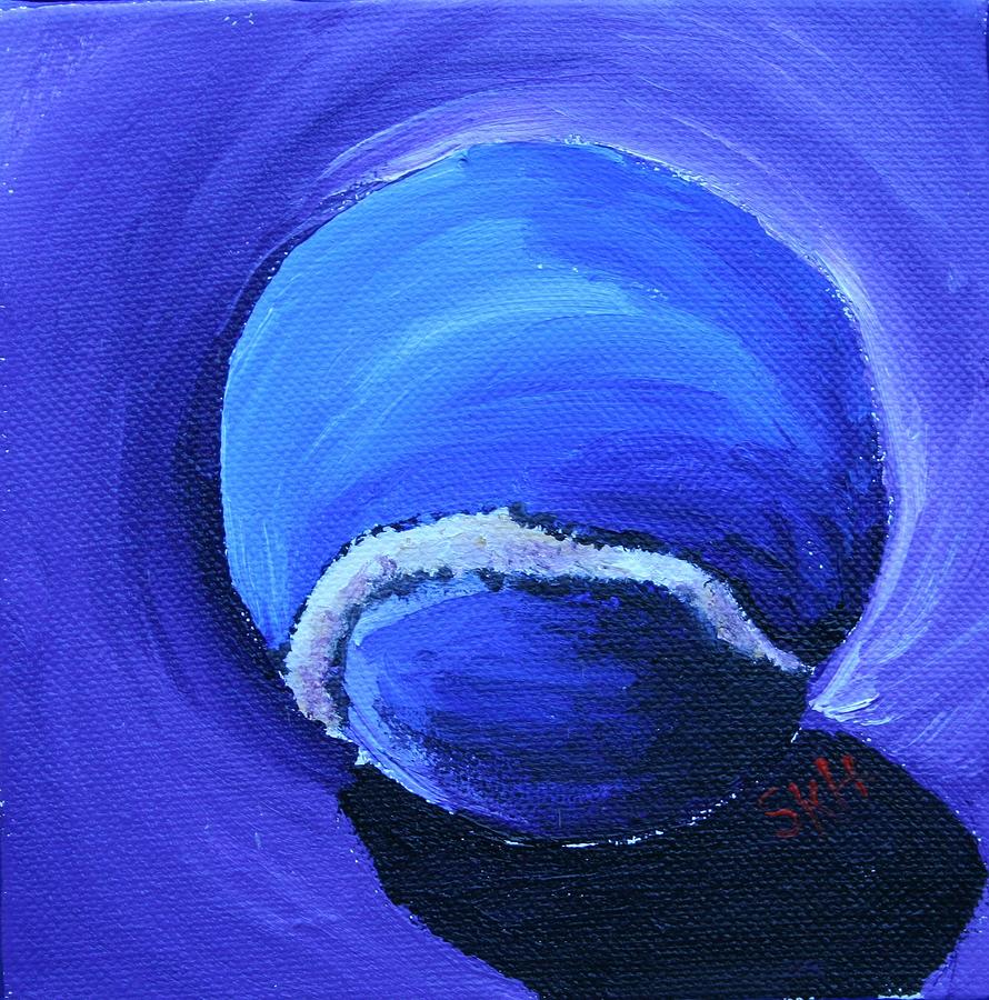 Blue Ball Painting by Susan Herber