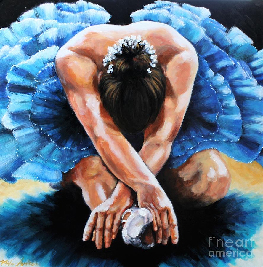 Blue Ballerina Painting