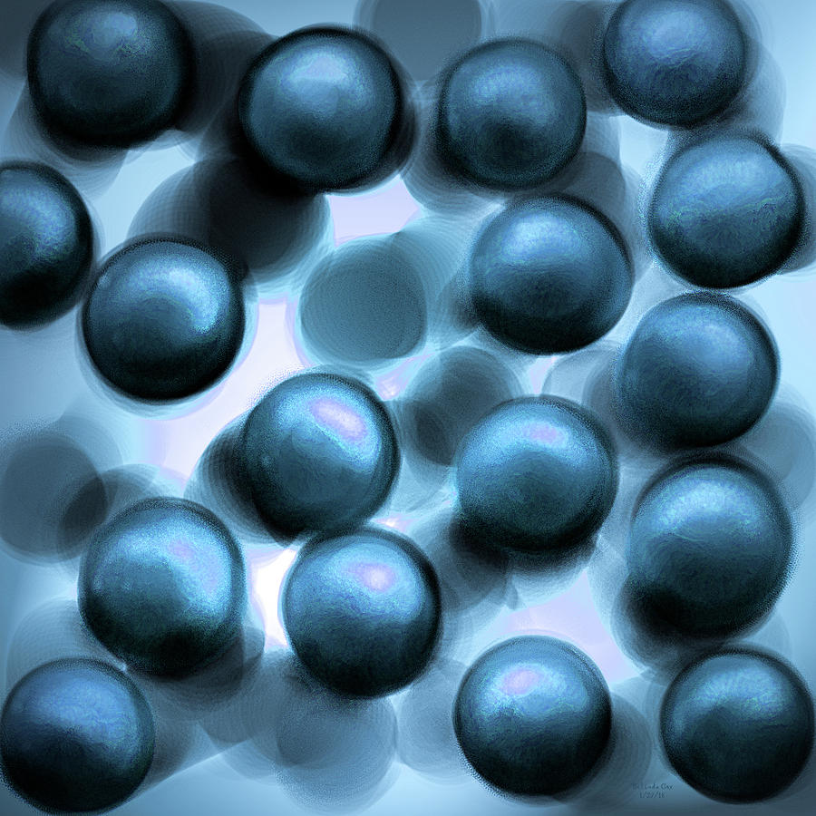 Blue Balls Digital Art by Artful Oasis