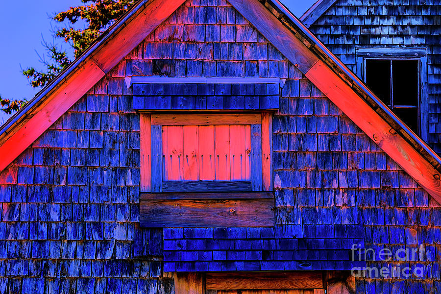 Blue Barn Photograph by Rick Bragan