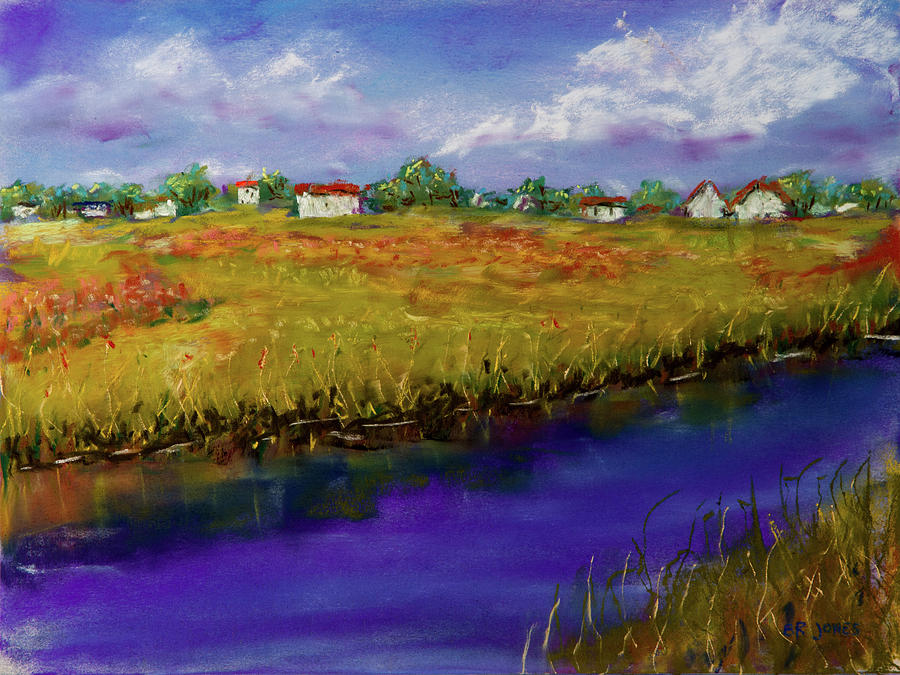 Blue Bayou - Pastel Painting Painting by Barry Jones