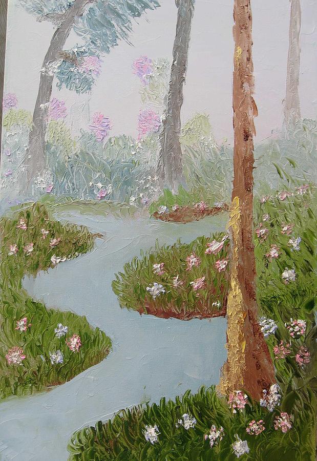 Landscape Painting - Blue Bayou by Theresa Blosser