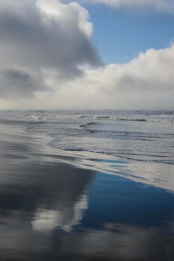 Blue Beach Reflection Photograph by Robert Potts