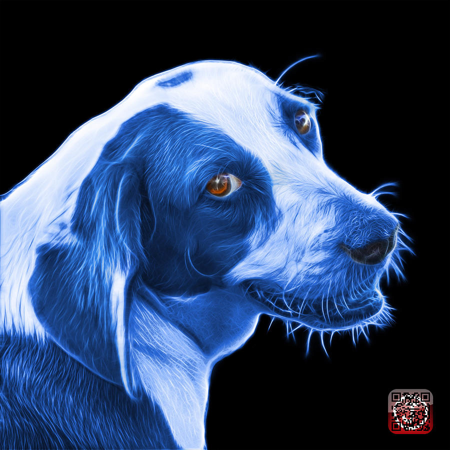 Blue Beagle dog Art- 6896 - BB Painting by James Ahn