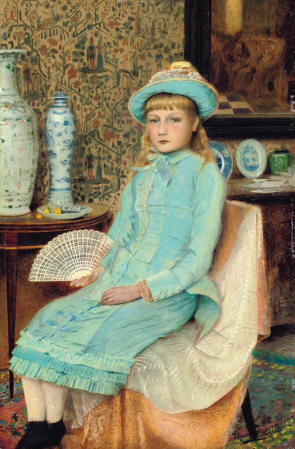 Blue Belle Painting by John Atkinson Grimshaw