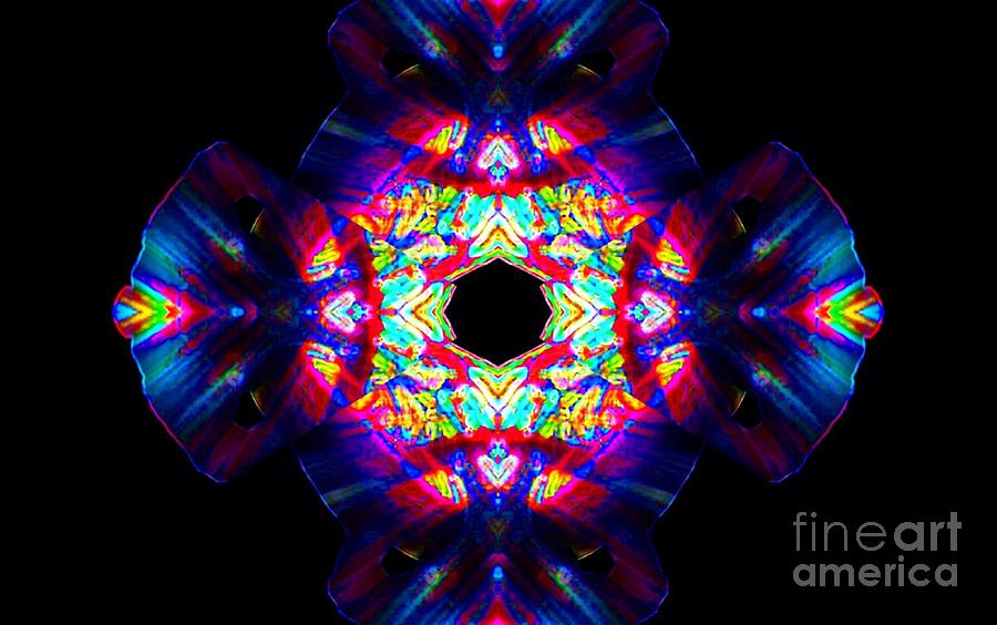 Abstract Digital Art - Blue Bells by Lorles Lifestyles Abstract Digital Art - Blue Bells by Lorles Lifestyles