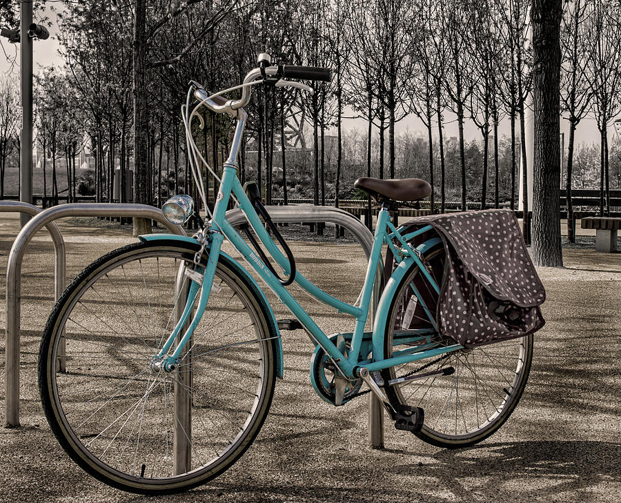 Blue Bicycle Photograph