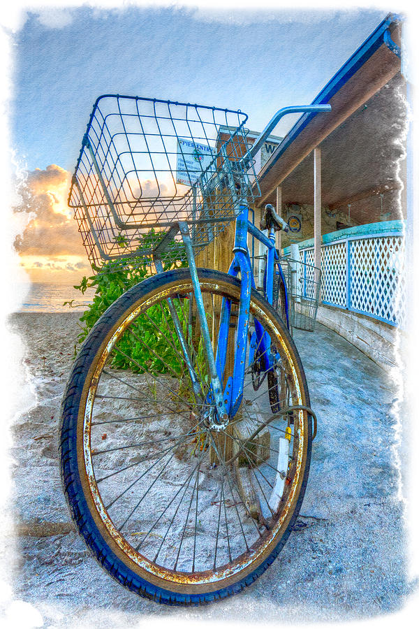 Blue Bike Photograph by Debra and Dave Vanderlaan