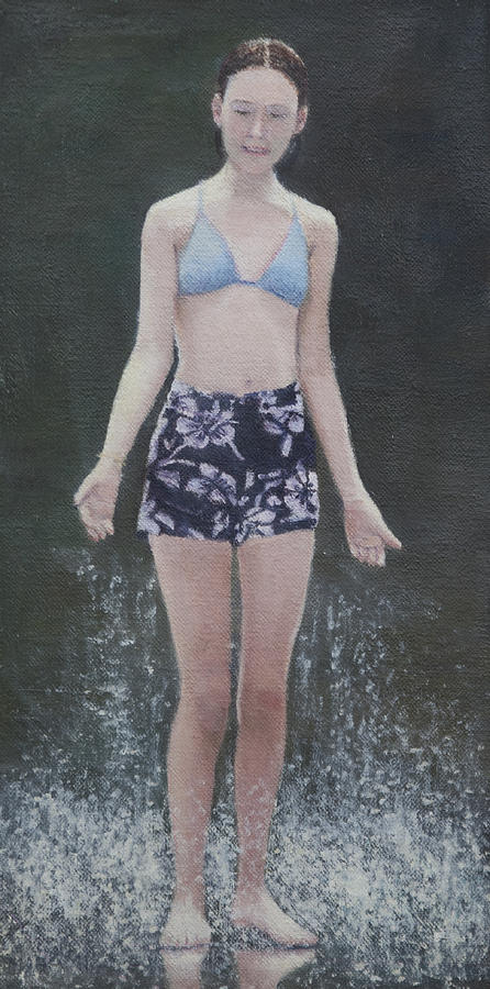 Blue Bikini Top Painting by Masami Iida