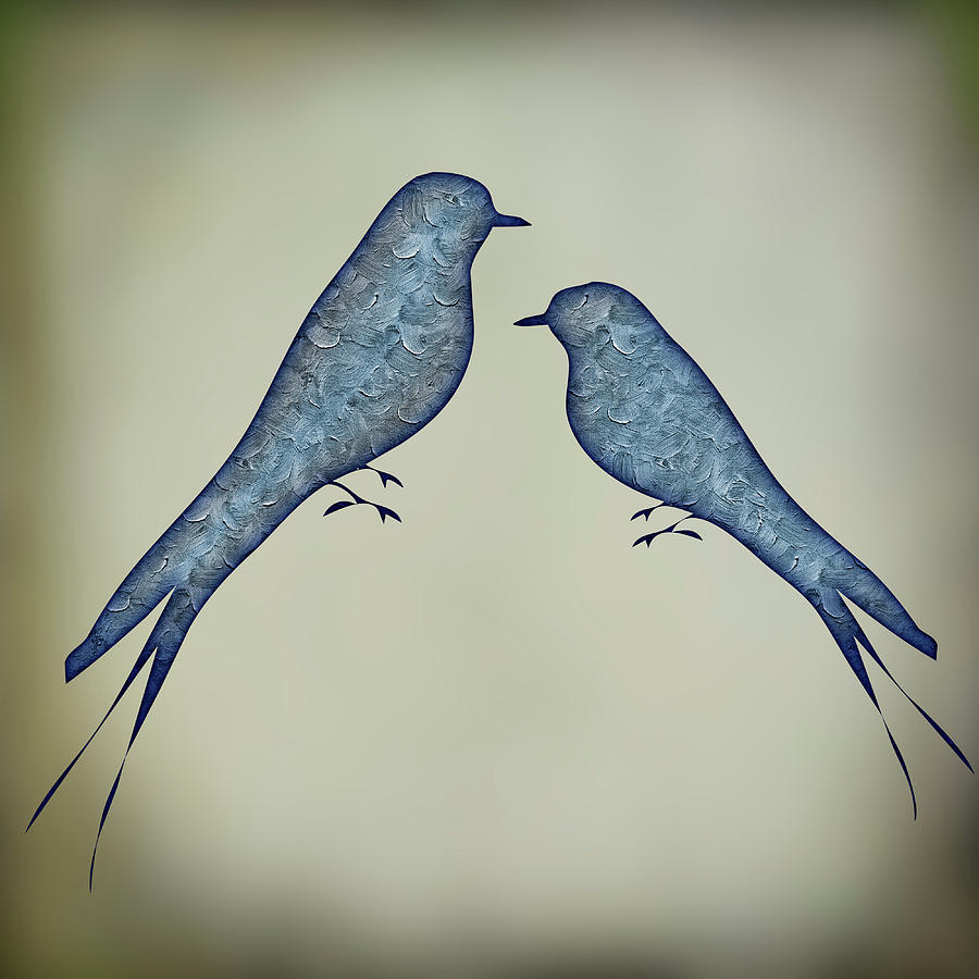 Blue Birds 6 Painting by Movie Poster Prints