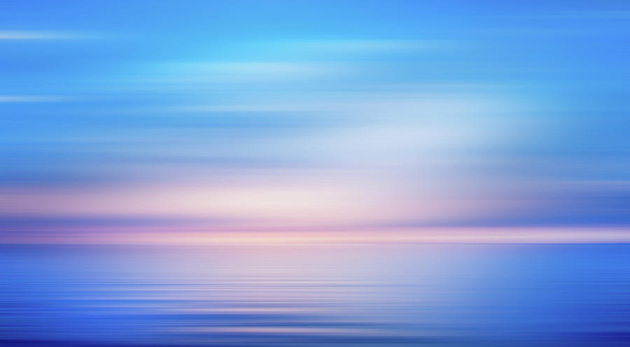 Sunset Photograph - Blue Bliss In The Morning by Georgiana Romanovna