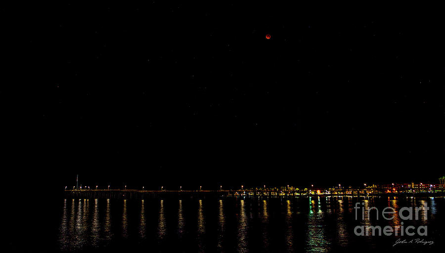 Blue Blood Moon 2018 Ventura, California Pier by John A Rodriguez Blue Blood Moon 2018 Ventura, California Pier by John A Rodriguez