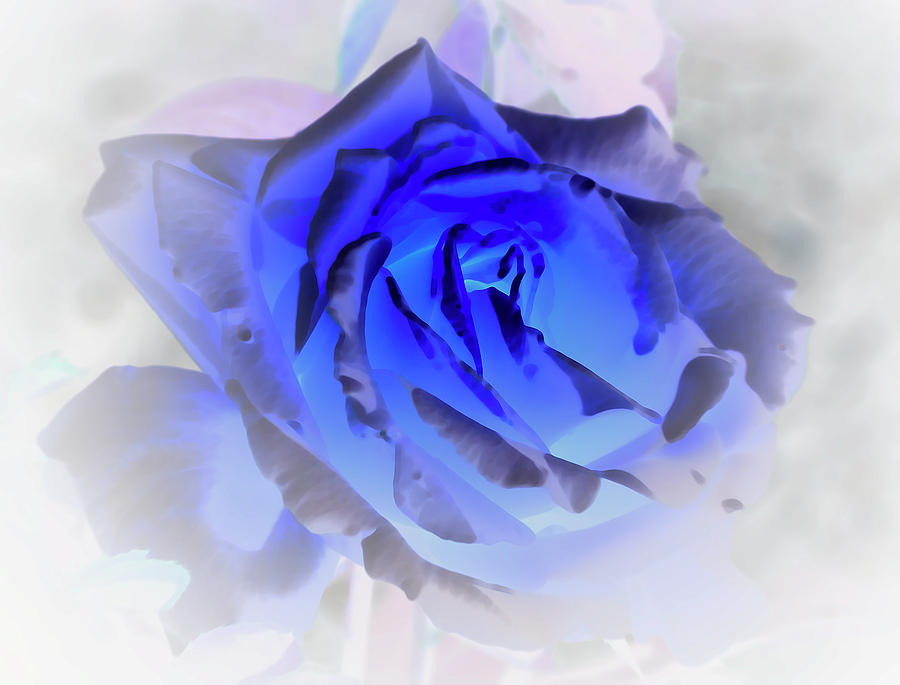 Blue Blush Digital Art by Julia McHugh