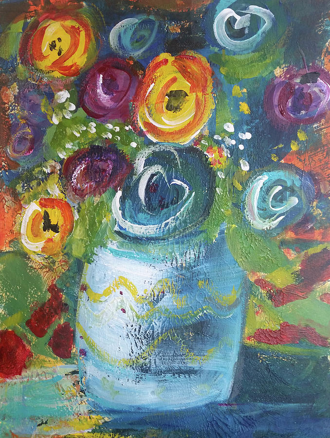 Blue Bouquet by Jenny Mead Blue Bouquet by Jenny Mead