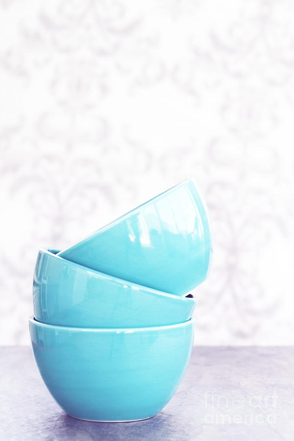 Blue Bowls Photograph by Stephanie Frey