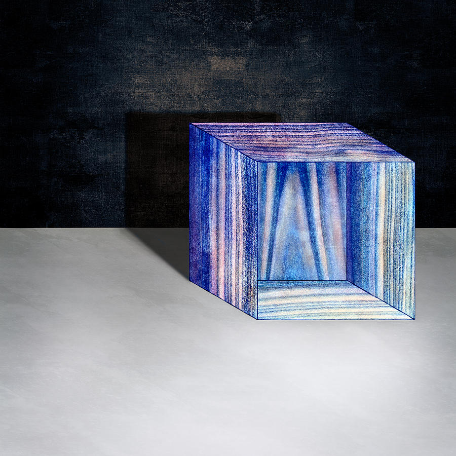 Blue Box Sitting Photograph by YoPedro