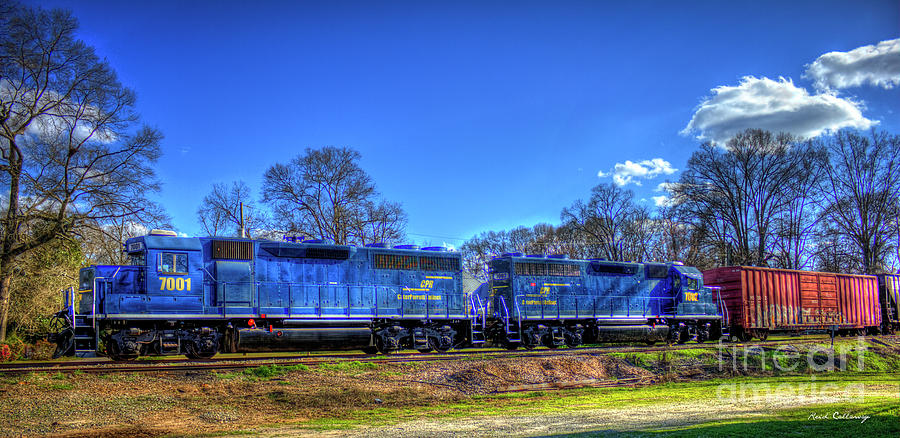 Blue Boys CarterParrott Railnet Locomotive Train Art Photograph by Reid Callaway