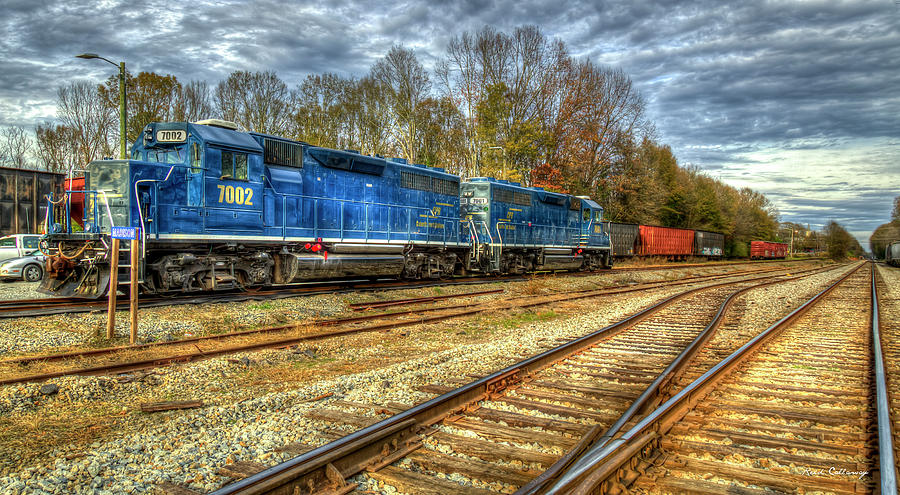 Blue Boys Madison Georgia Side Tracks Art Photograph by Reid Callaway