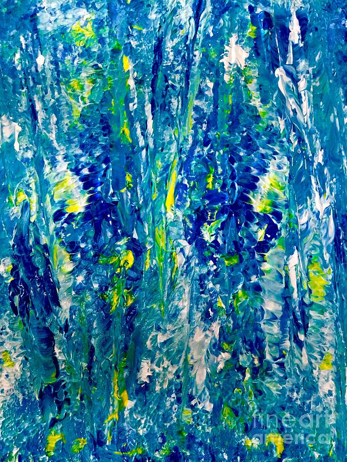 Blue Breeze Painting by Elle Justine