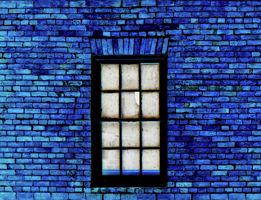 Blue Brick Digital Art by Bob Geary