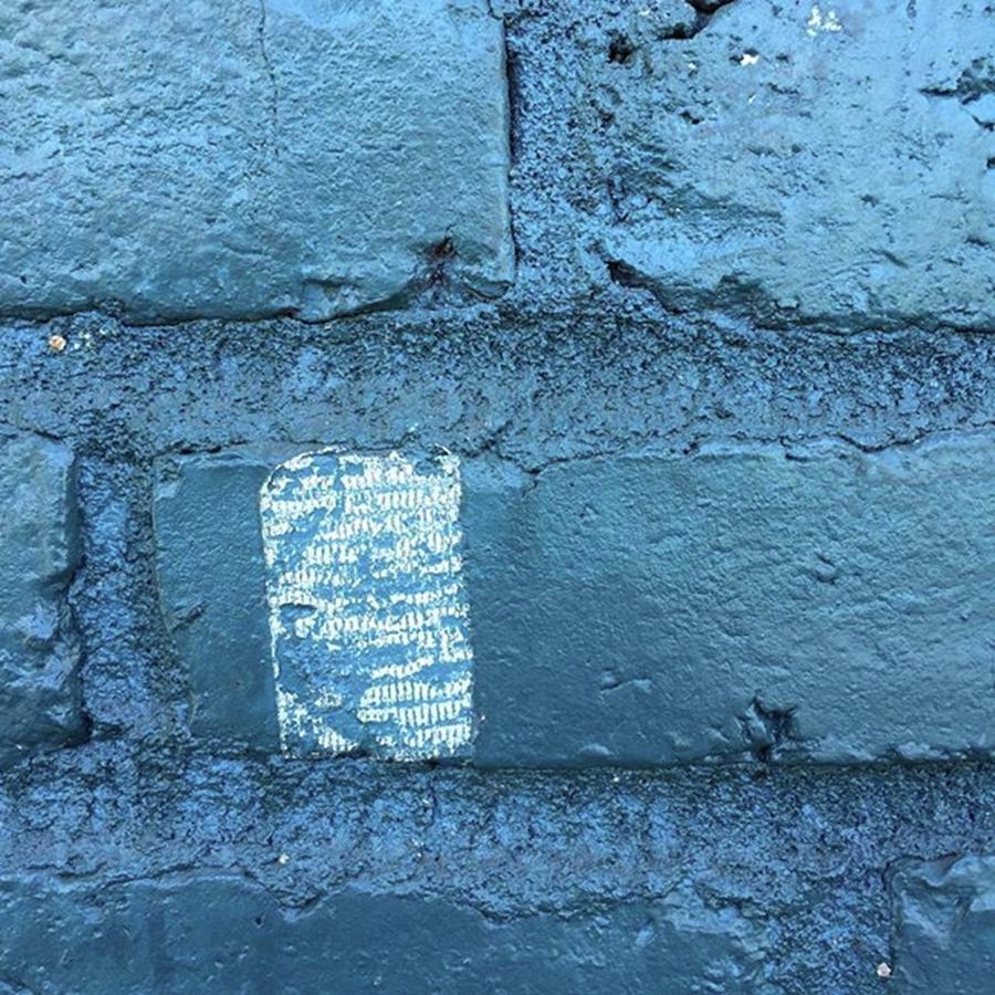 Portland Photograph - Blue Bricks #blue #bluebricks #urban by Ginger Oppenheimer