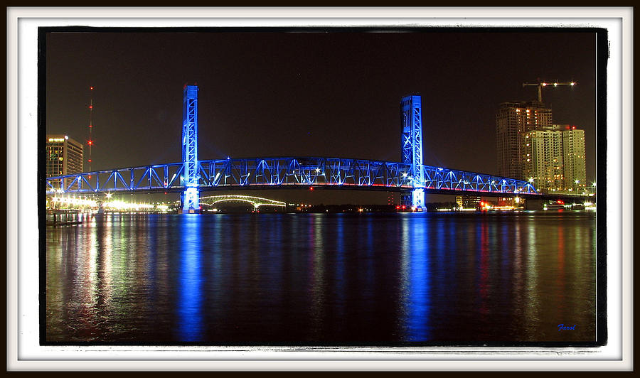 Blue Bridge of Jacksonville Photograph by Farol Tomson