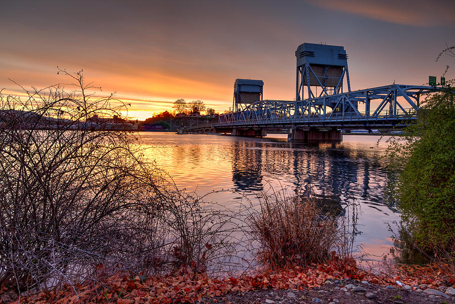 Blue Bridge Sunrise Photograph by Brad Stinson
